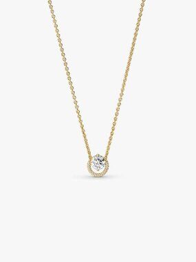 Pandora Sparkling Round Halo Pendant Collier Necklace